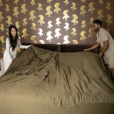 Sateen Sheet Set in Forest Green