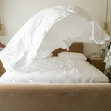 Sateen Sheet Set in Ivory White