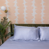 Sateen Sham Set in Dream Blue